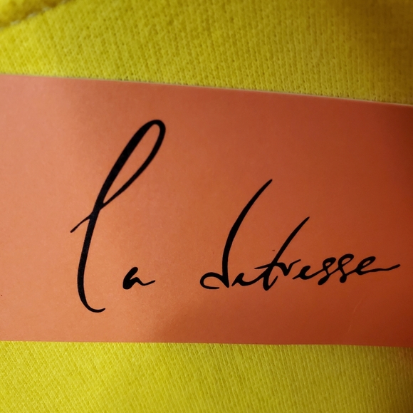 La Detresse The Sun Yellow Sweatshirt Sz L - Picture 5 of 7